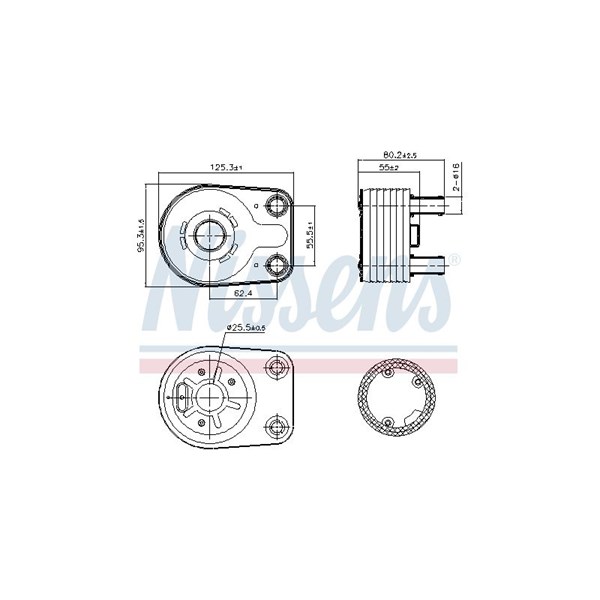 Oljekylare, motor Nissens 90898 NISSENS