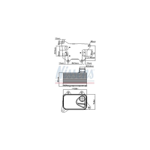 Oljekylare, motor Nissens 90914 NISSENS