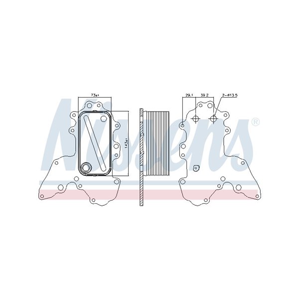 Oljekylare, motor Nissens 90984 NISSENS