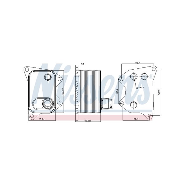 Oljekylare, motor Nissens 90994 NISSENS