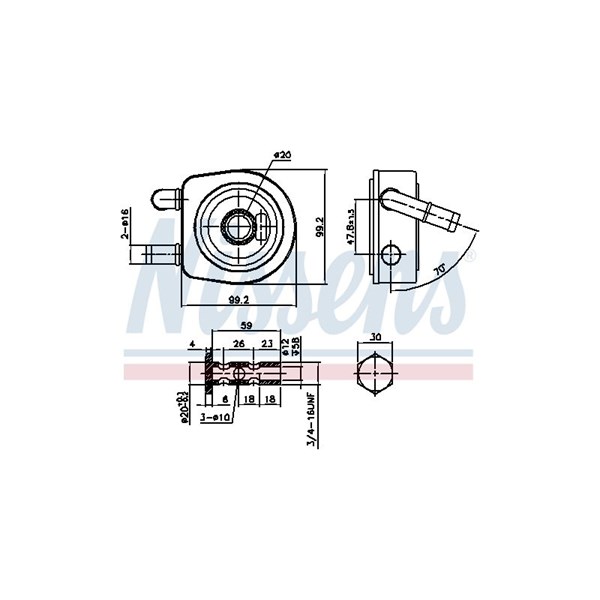 Oljekylare, automatisk transmission Nissens 91102 NISSENS Oljekylare, automatisk transmission Nissens 91102 NISSENS