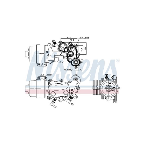 Oljekylare, motor Nissens 91167 NISSENS