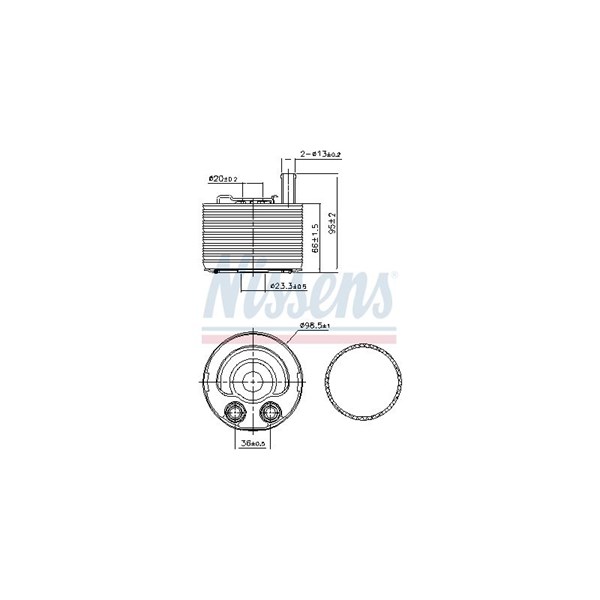 Oljekylare, motor Nissens 91177 NISSENS
