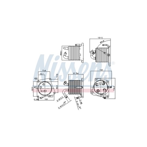 Oljekylare, motor Nissens 91293 NISSENS Oljekylare, motor Nissens 91293 NISSENS