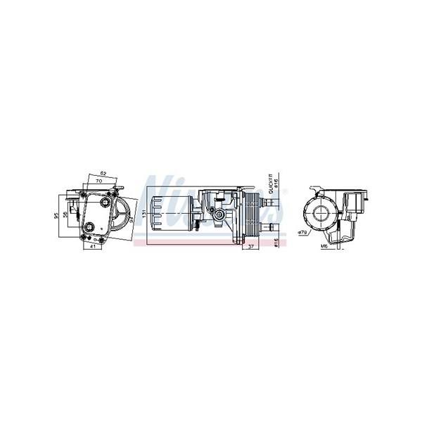 Oljekylare, motor Nissens 91337 NISSENS