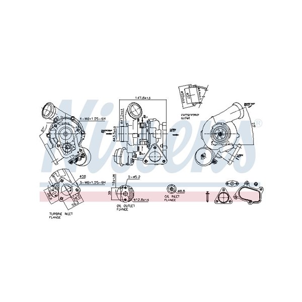 Turbo Nissens 93080 NISSENS Turbo Nissens 93080 NISSENS