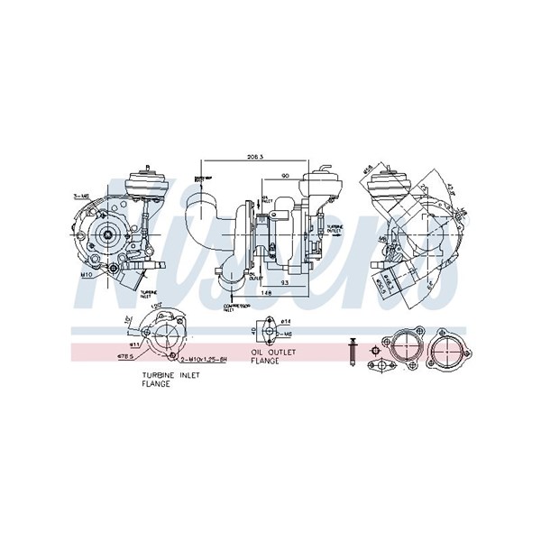 Turbo Nissens 93108 NISSENS