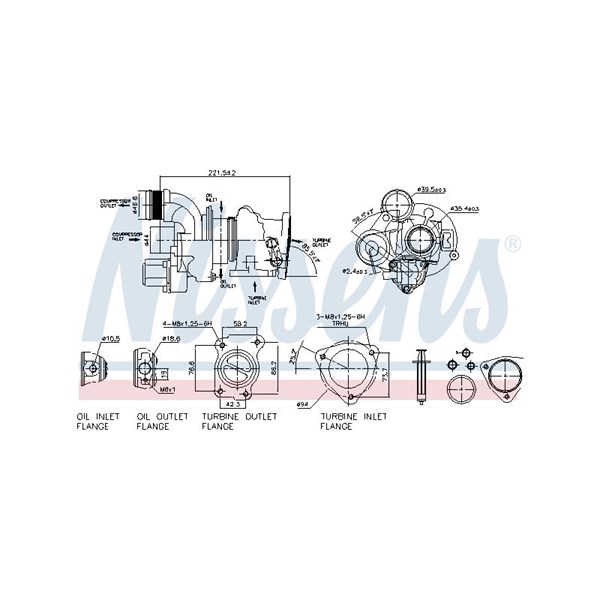 Turbo Nissens 93154 NISSENS