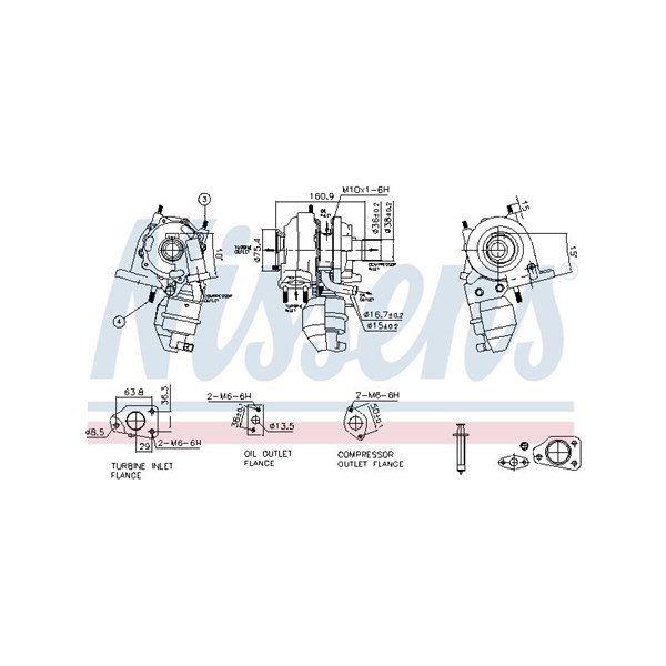 Turbo Nissens 93350 NISSENS Turbo Nissens 93350 NISSENS