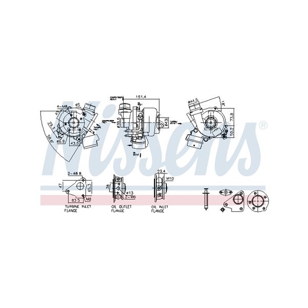 Turbo Nissens 93448 NISSENS