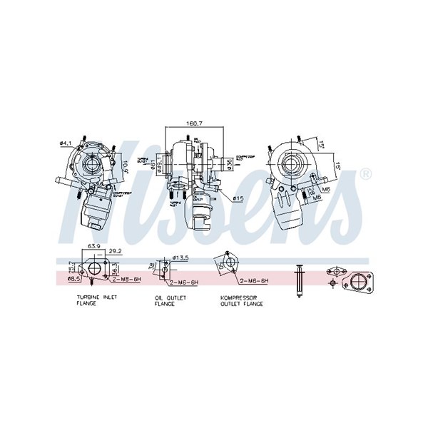 Turbo Nissens 93498 NISSENS