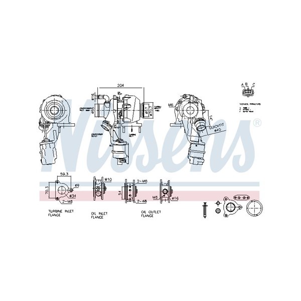 Turbo Nissens 93509 NISSENS