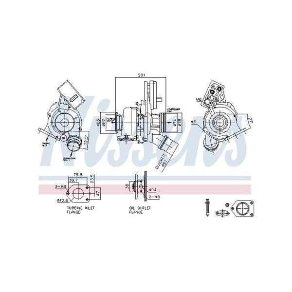 Turbo Nissens 93519 NISSENS