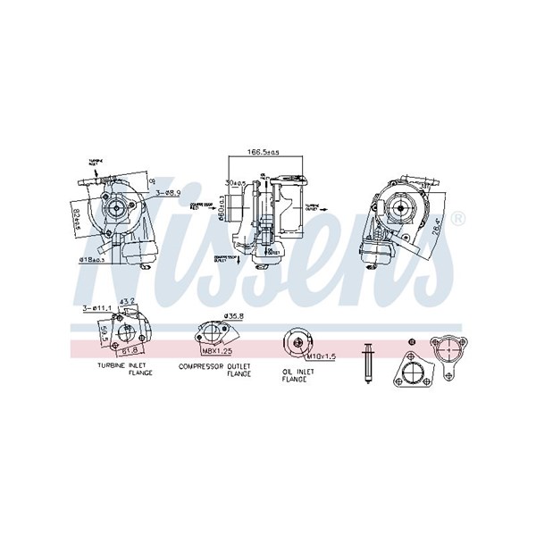 Turbo Nissens 93525 NISSENS