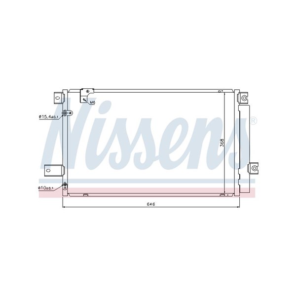 Kondensor, klimatanläggning Nissens 940170 NISSENS