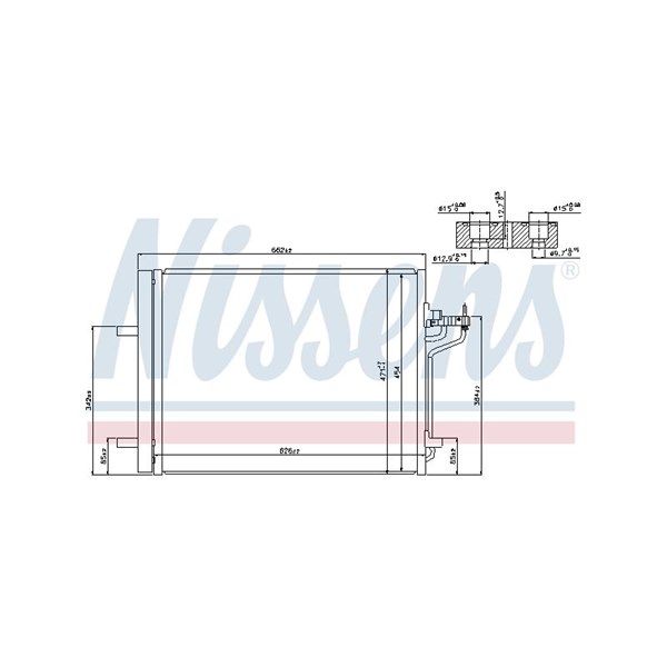Kondensor, klimatanläggning Nissens 940183 NISSENS
