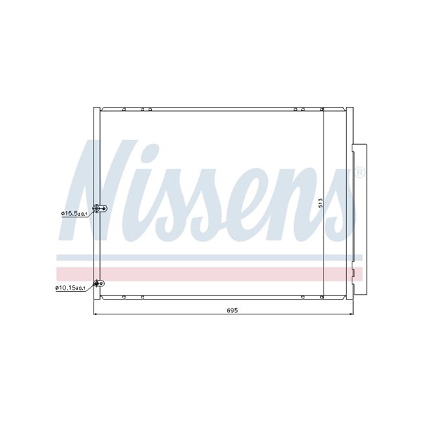 Kondensor, klimatanläggning Nissens 940297 NISSENS