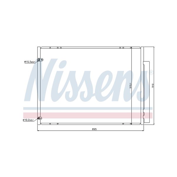 Kondensor, klimatanläggning Nissens 940298 NISSENS