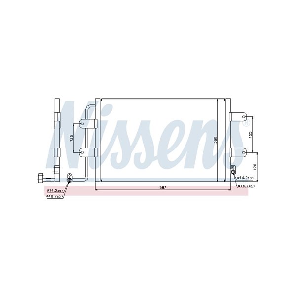 Kondensor, klimatanläggning Nissens 940305 NISSENS Kondensor, klimatanläggning Nissens 940305 NISSENS