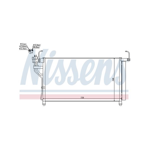Kondensor, klimatanläggning Nissens 940350 NISSENS