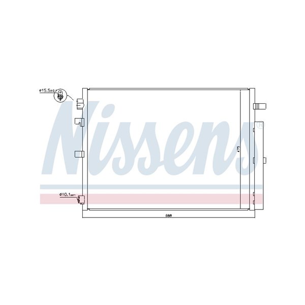 Kondensor, klimatanläggning Nissens 940397 NISSENS
