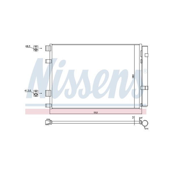 Kondensor, klimatanläggning Nissens 940426 NISSENS