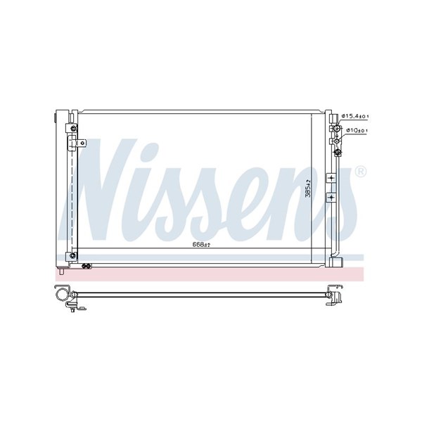 Kondensor, klimatanläggning Nissens 941083 NISSENS