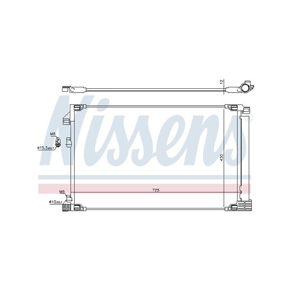 Kondensor, klimatanläggning Nissens 941217 NISSENS Kondensor, klimatanläggning Nissens 941217 NISSENS