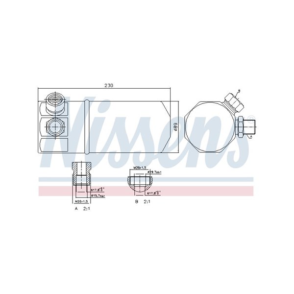 Torkfilter Nissens 95262 NISSENS Torkfilter Nissens 95262 NISSENS