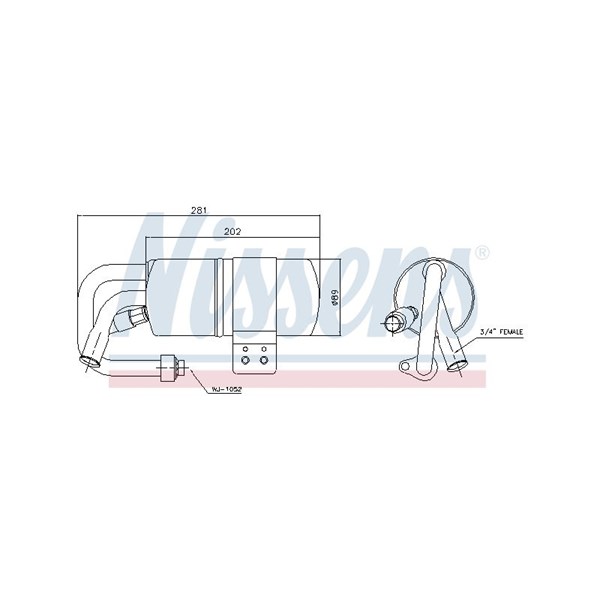Torkfilter Nissens 95505 NISSENS Torkfilter Nissens 95505 NISSENS
