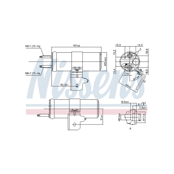 Torkfilter Nissens 95568 NISSENS Torkfilter Nissens 95568 NISSENS