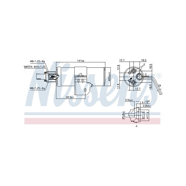 Torkfilter Nissens 95607 NISSENS Torkfilter Nissens 95607 NISSENS