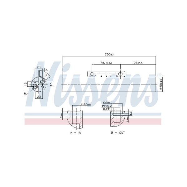 Torkfilter Nissens 95621 NISSENS Torkfilter Nissens 95621 NISSENS