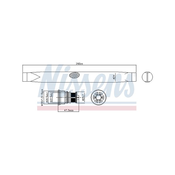 Torkfilter Nissens 95762 NISSENS