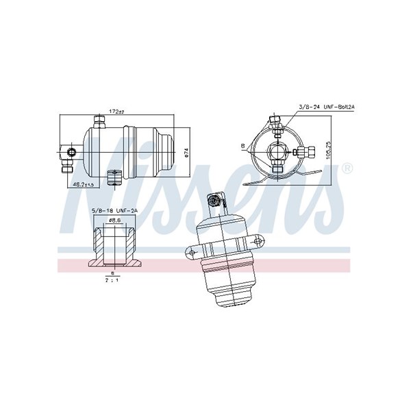 Torkfilter Nissens 95763 NISSENS Torkfilter Nissens 95763 NISSENS