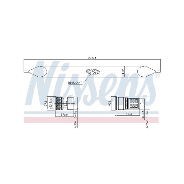 Torkfilter Nissens 95784 NISSENS