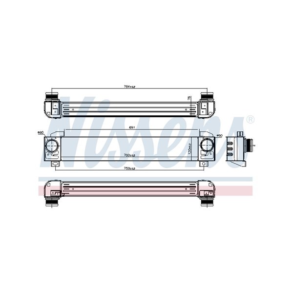 Intercooler Nissens 96091 NISSENS