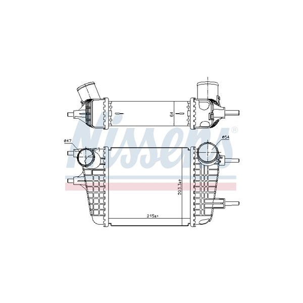 Intercooler Nissens 961116 NISSENS Intercooler Nissens 961116 NISSENS
