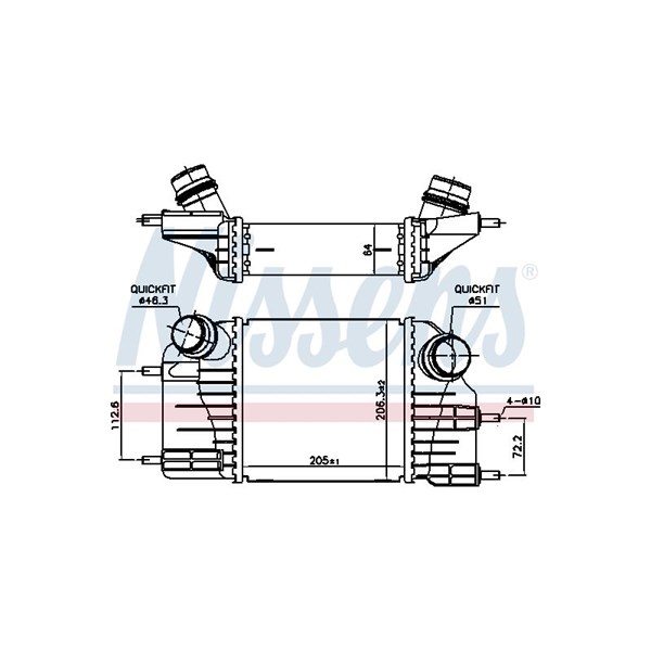Intercooler Nissens 961117 NISSENS Intercooler Nissens 961117 NISSENS