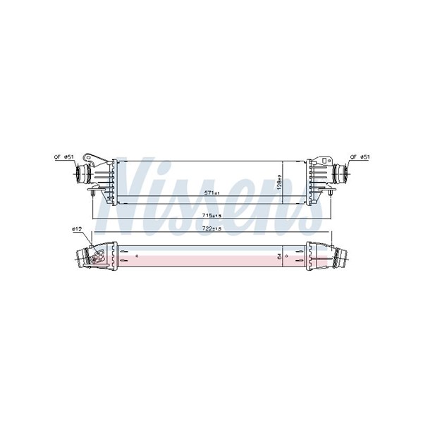 Intercooler Nissens 961125 NISSENS Intercooler Nissens 961125 NISSENS