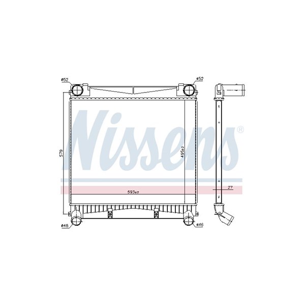 Intercooler Nissens 961140 NISSENS