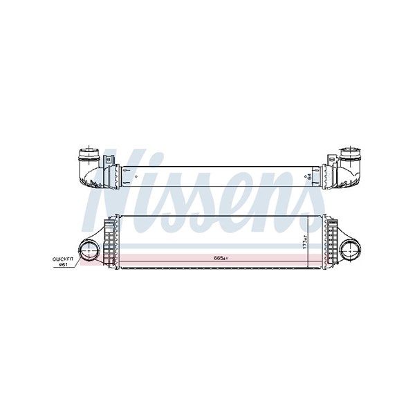 Intercooler Nissens 961188 NISSENS Intercooler Nissens 961188 NISSENS