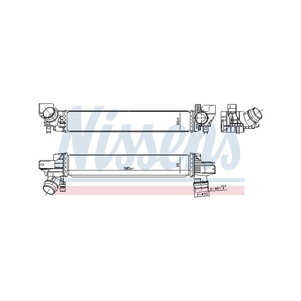 Intercooler Nissens 961233 NISSENS