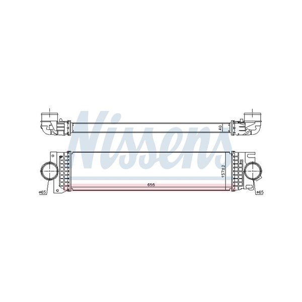 Intercooler Nissens 961235 NISSENS Intercooler Nissens 961235 NISSENS
