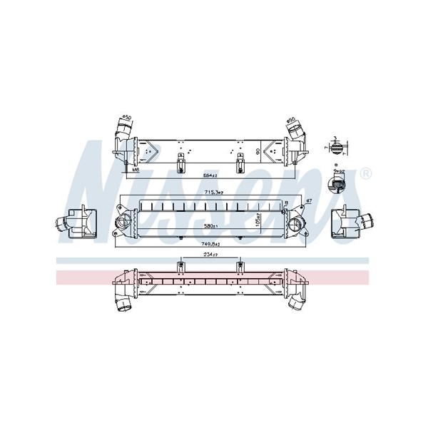 Intercooler Nissens 961241 NISSENS