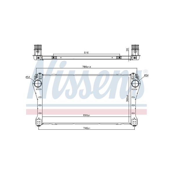 Intercooler Nissens 961250 NISSENS Intercooler Nissens 961250 NISSENS