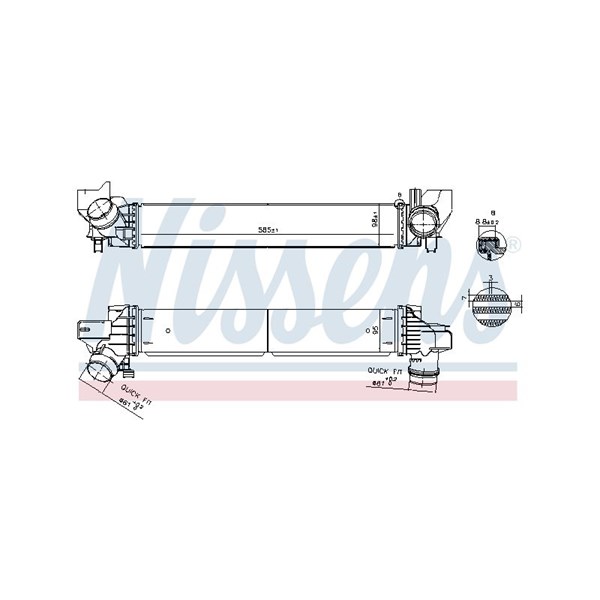 Intercooler Nissens 961269 NISSENS