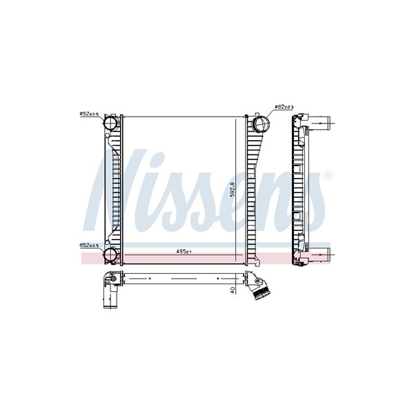 Intercooler Nissens 96136 NISSENS