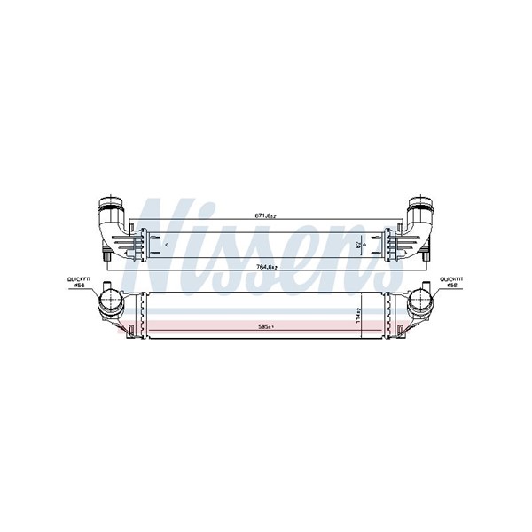 Intercooler Nissens 96141 NISSENS