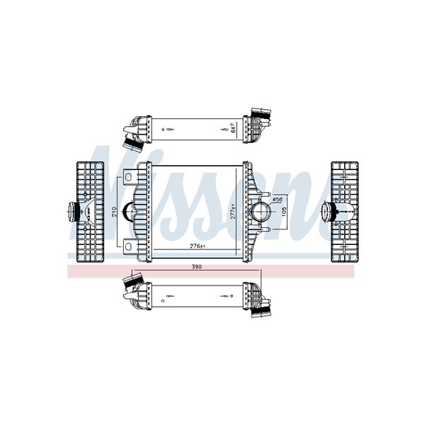 Intercooler Nissens 961427 NISSENS Intercooler Nissens 961427 NISSENS